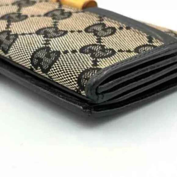 GUCCI (Rare)BAMBOO LONG WALLET [NO PEELING] PRE-LOVED! - Picture 8 of 14